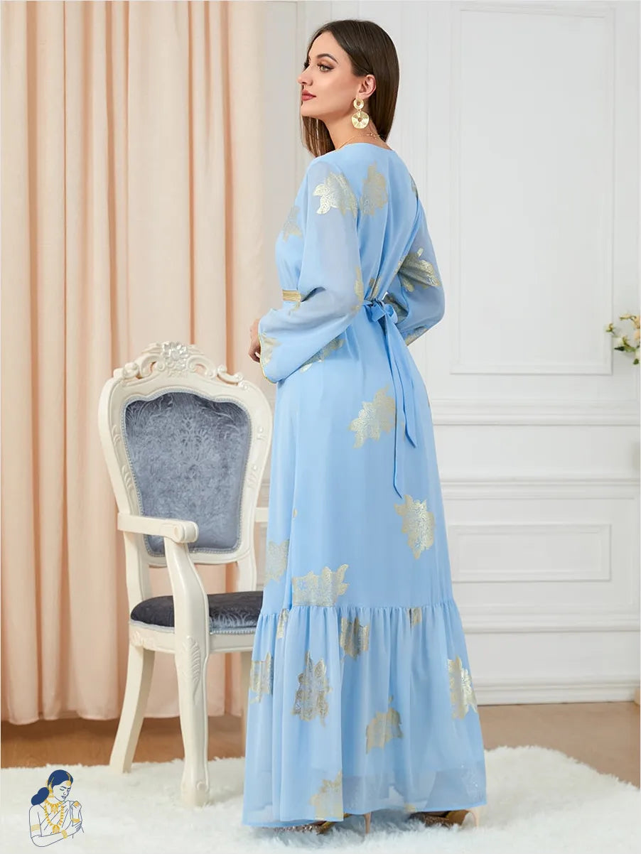 Robe Indienne Bleu