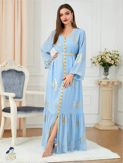 Robe Indienne Bleu